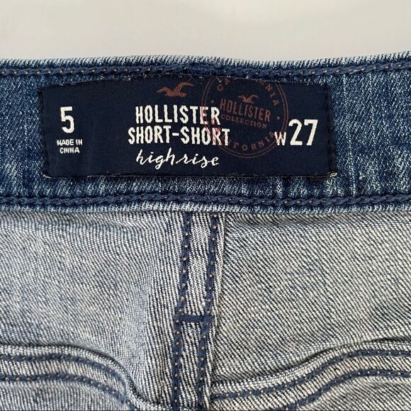 Hollister ~ High Rise Denim Shorts ~ size 27 - Picture 3 of 7